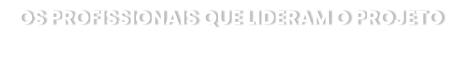 OS PROFISSIONAIS QUE LIDERAM O PROJETO